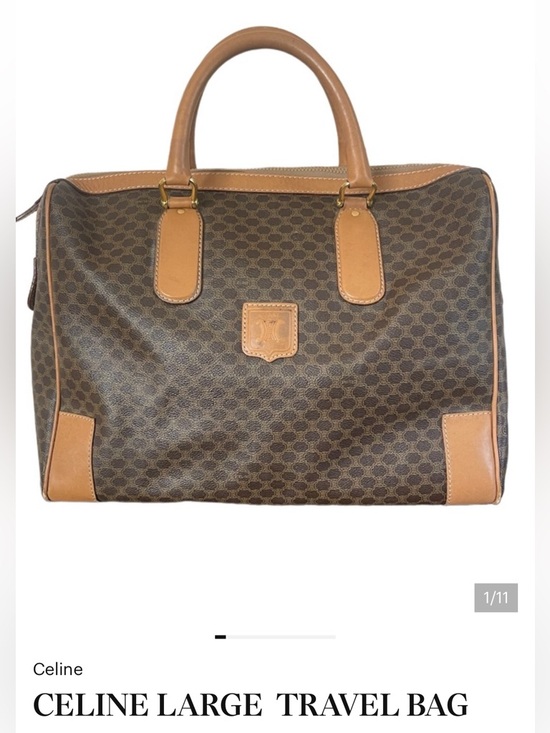 Celine Handbags - CELINE LARGE  TRAVEL BAG